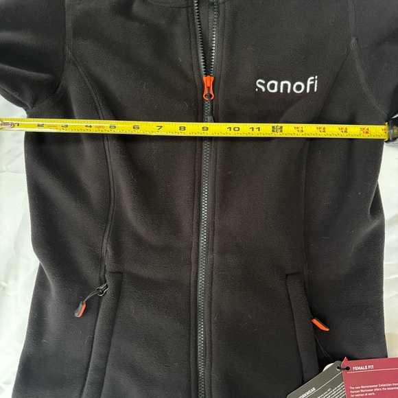 Helly Hansen Work Wear  Black Luna Fleece Jacket with Red Accents Women’s Small - Picture 6 of 16